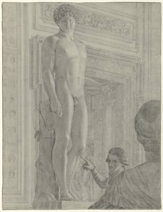 Estátua de Antinous Albania no Museu Capitólio em Roma