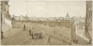 Vista de Roma do Capitólio de Jean Grandjean