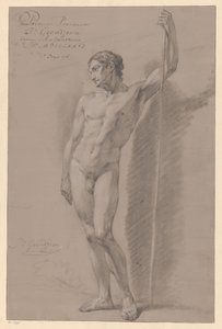 Nu masculino em pé, visto de frente (1º prémio 1776) de Jean Grandjean