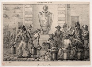 Cenas de Paris: Os Portadores de Água de Jean Henri Marlet