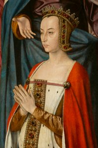 Duquesa Anne de Beaujeu, detalhe. Tríptico do mestre de Moulins