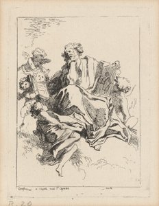 São Lucas de Jean Honoré Fragonard after Giovanni Lanfranco