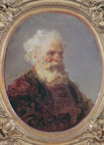 Um idoso, homem de cabelos brancos, c.1767 de Jean Honore Fragonard