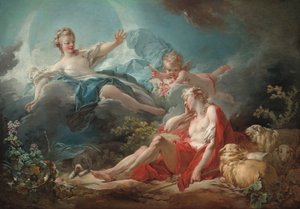 Diana e Endymion, c. 17531756. de Jean Honore Fragonard