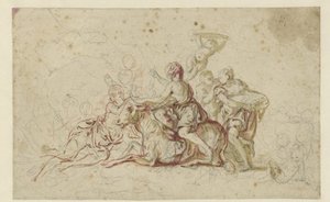 Europa raptada por Júpiter sob o disfarce de um touro de Jean Honore Fragonard