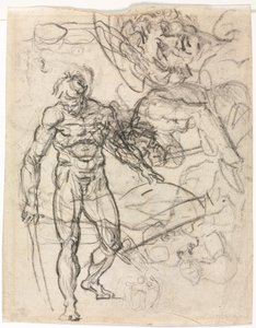 Estudos de Figuras (verso) de Jean Honore Fragonard