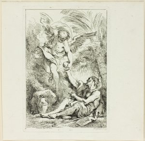 Santo eremita no deserto de Jean Honore Fragonard