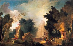 Uma festa em St Cloud, c1775-1780 de Jean Honore Fragonard