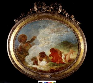 Le Pot au lait de Fragonard, sd. Século XVIII. de Jean Honore Fragonard