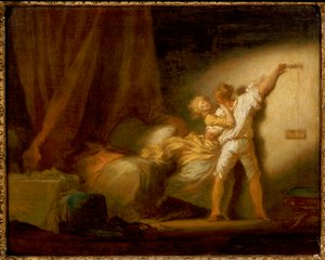 Versão versão de "The Bolt" de Jean Honore Fragonard