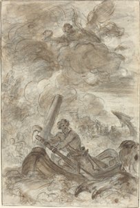 Orlando mata o orc com uma âncora de Jean Honore Fragonard