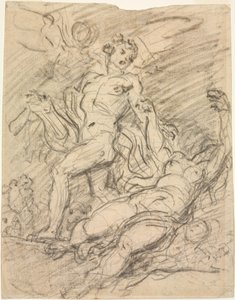 Orfeu e Eurídice (reto) de Jean Honore Fragonard