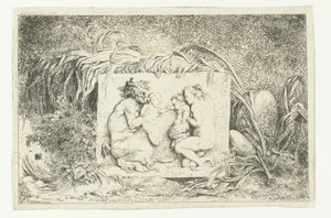 Satyr e ninfa com duas crianças
Bacanales (título da série)
Ninfas e Sátiros (título da série) de Jean Honore Fragonard