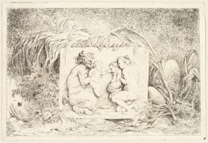 Família do Sátiro de Bacchanales, ou Jogos do Sátiro de Jean Honore Fragonard