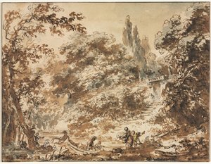 Cena em um parque de Jean Honore Fragonard