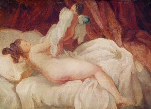 Tirando a blusa de Jean Honore Fragonard
