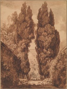 A Avenida dos Ciprestes em Villa d