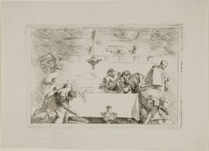 Os discípulos em Emaús de Jean Honore Fragonard