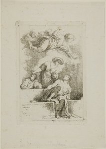 Os discípulos no túmulo de Jean Honore Fragonard
