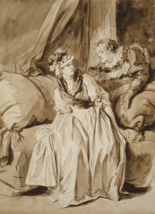 A carta ou a conversa em espanhol de Jean Honore Fragonard