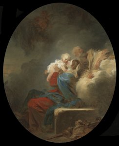 O resto da fuga para o Egito, c.1774 de Jean Honore Fragonard
