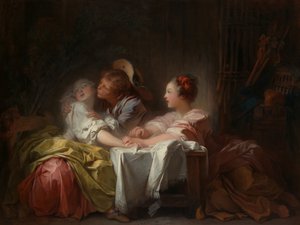 O beijo roubado, c.1760 de Jean Honore Fragonard
