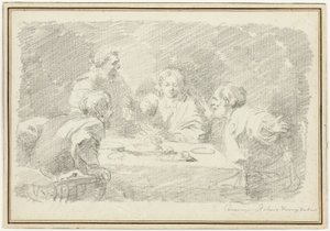 A Ceia em Emaús de Jean Honore Fragonard