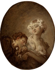 A coquete e a juventude. de Jean Honore Fragonard