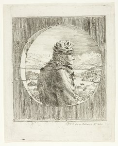 Voltaire visto de perfil de Jean Huber