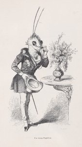 Uma Borboleta Velha de Cenas da Vida Privada e Pública dos Animais, c. 1837-47. de Jean Ignace Isidore Gérard