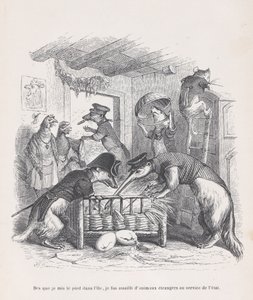 Assim que pus os pés na ilha... das Cenas da Vida Privada e Pública..., ca. 1837-47. de Jean Ignace Isidore Gérard