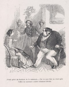 Fui privado da felicidade de apanhá-lo... vi cem vezes um rival ágil..., 1843. de Jean Ignace Isidore Gérard