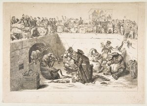 As pessoas entregues aos impostos sobre vampiros, maio de 1833 de Jean Ignace Isidore Gérard