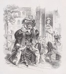 O Pobre Putti de The Complete Works of Béranger, 1836. de Jean Ignace Isidore Gérard