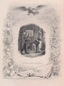 O mestre-escola de The Songs of Béranger, 1829. de Jean Ignace Isidore Gérard