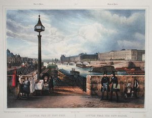 O Louvre Perto da Ponte Nova, de 