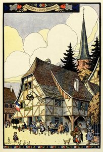 O paraíso tricolor; Auberge de la carpa em Dannemarie 1917