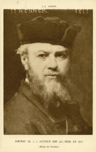 Auto-retrato de Jean-Jacques Henner, artista francês de Jean Jacques (after) Henner