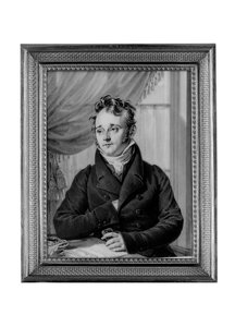 Um jovem poeta (sépia no painel) de Jean-Jacques Casimir Karpff