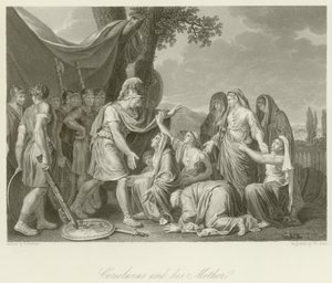 Coriolano e sua mãe de Jean Jacques Francois Lebarbier