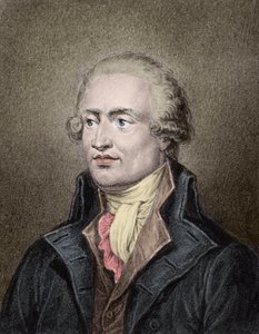 Retrato de Marie Jean Antoine Nicolas de Caritat, Marquês de Condorcet (1743 - 1794) Gravado por Jean Jacques Frilley (1797-a1850) de Jean Jacques Frilley