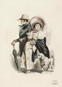 A Rentier e sua esposa, 1840.