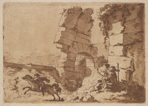 Le Colisée O Coliseu, em um álbum contendo Recueil de Compositions par Lagren..., 1782-1821.
