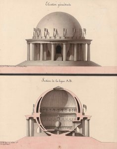 Elevação de um templo à igualdade, para o jardim do filósofo.