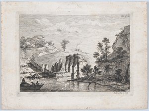 Ruínas de um Aqueduto, 1763. de Jean Jacques de Boissieu