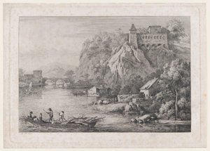 Vista do Convento dos Carmelitas Descalços em Lyon, 1807.