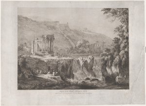 Vista do Templo da Sibila Tiburtina, 1809.
