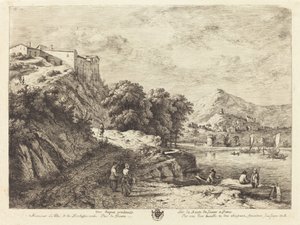 Vista do Aqua Pendente na estrada de Siena para Roma