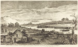 Vista do castelo de Madrid de Jean Jacques de Boissieu