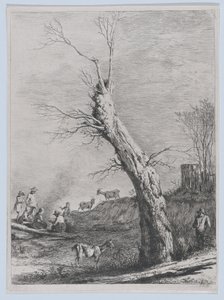 Inverno, após um desenho concluído em Saint-Chamond, 1795. de Jean Jacques de Boissieu